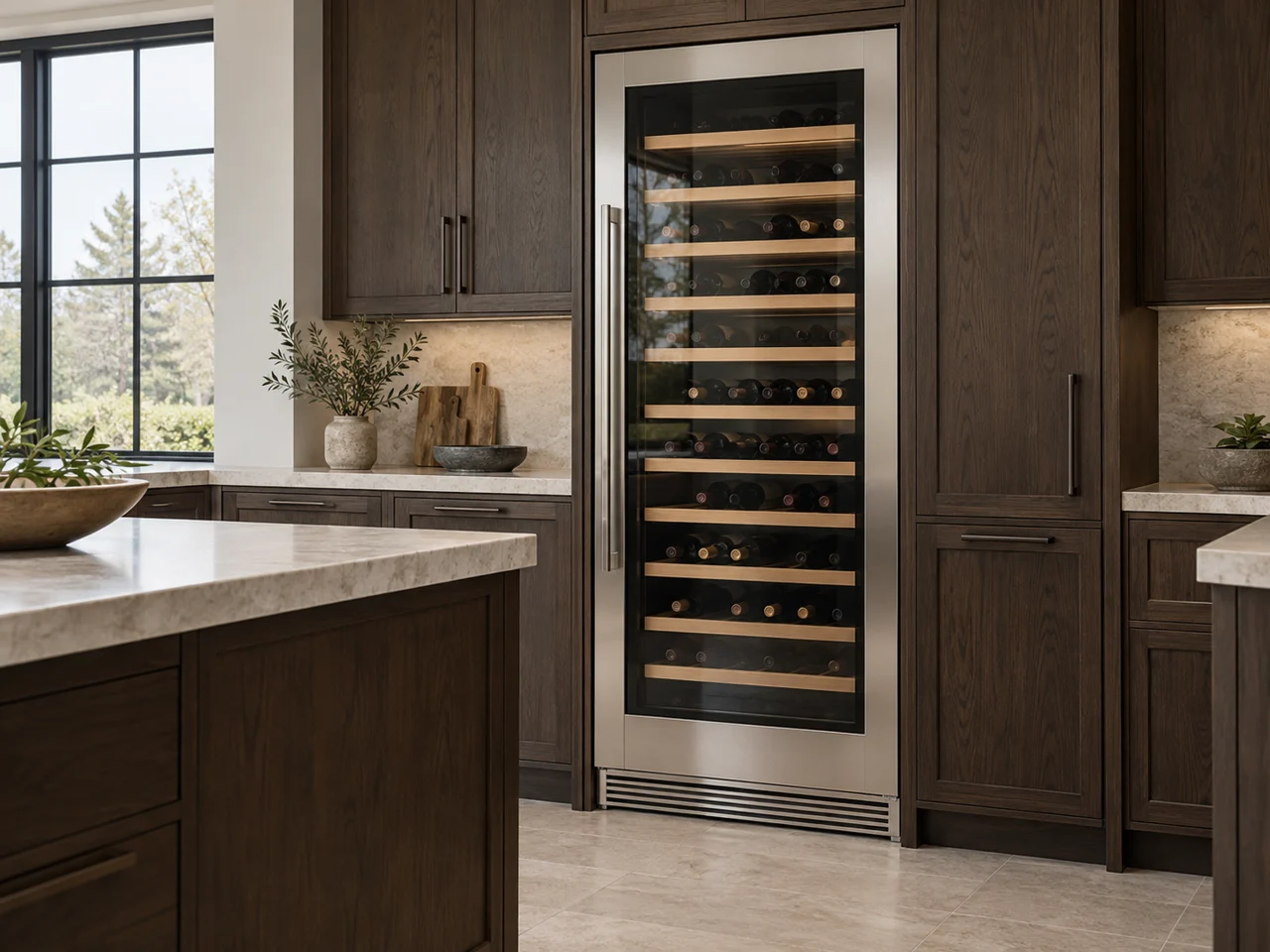 Illustration of a Thermador wine cooler